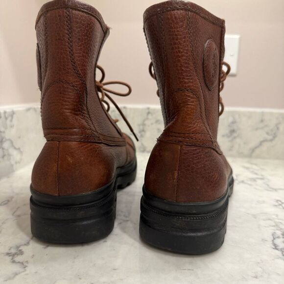 Polo by Ralph Lauren Udal Men's Brown leather and Black duck Boots - Picture 6 of 12